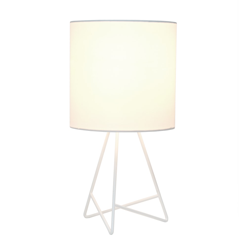 Simple Designs Down To The Wire Table Lamp, 13-1/2inH, White