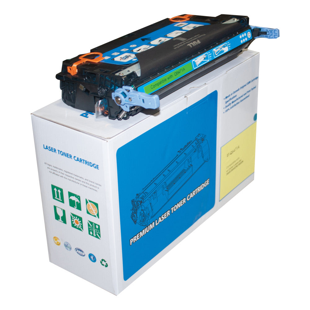 M&A Global Remanufactured Cyan Toner Cartridge Replacement For HP 502A, Q6471A, Q6471A-CMA