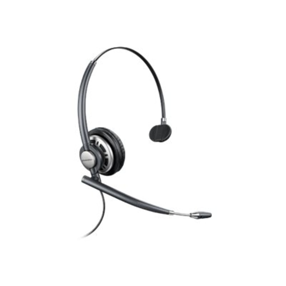 Plantronics EncorePro HW710 Monaural Over-The-Head Customer Service Headset, Gray, 78712-101