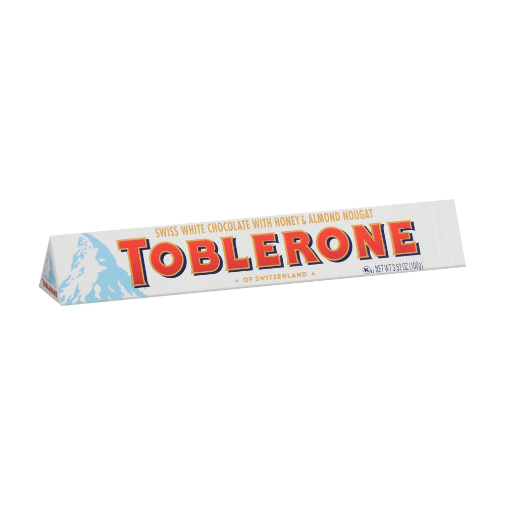 Toblerone White Chocolate Bars, 3.5 Oz, Box Of 20 Bars