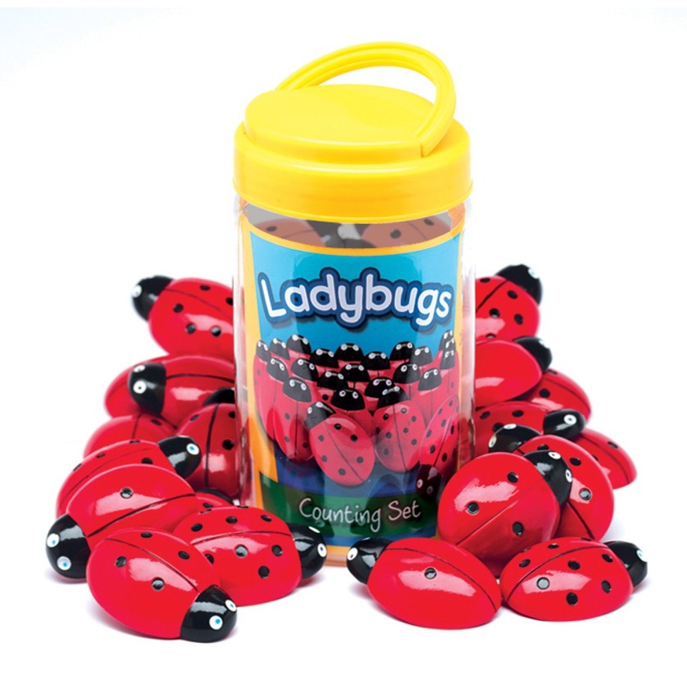 Yellow Door 22-Piece Ladybugs Counting Set, Pre-K To Grade 1