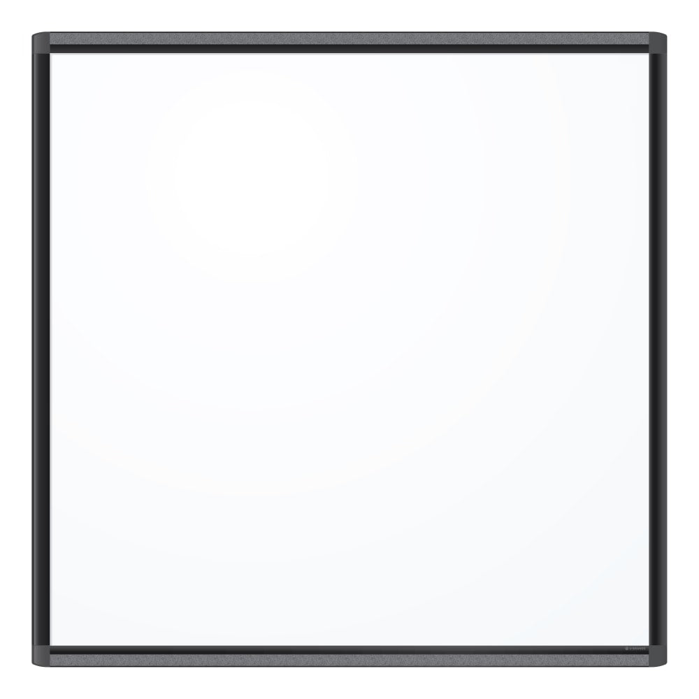 U Brands PINIT Magnetic Dry-Erase Whiteboard, 35in x 35in, Aluminum Frame With Black Finish