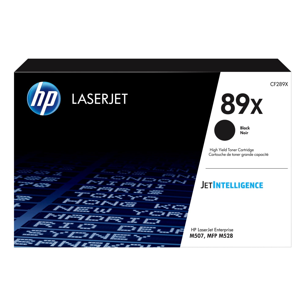 HP 89X Black High Yield Toner Cartridge, CF289X