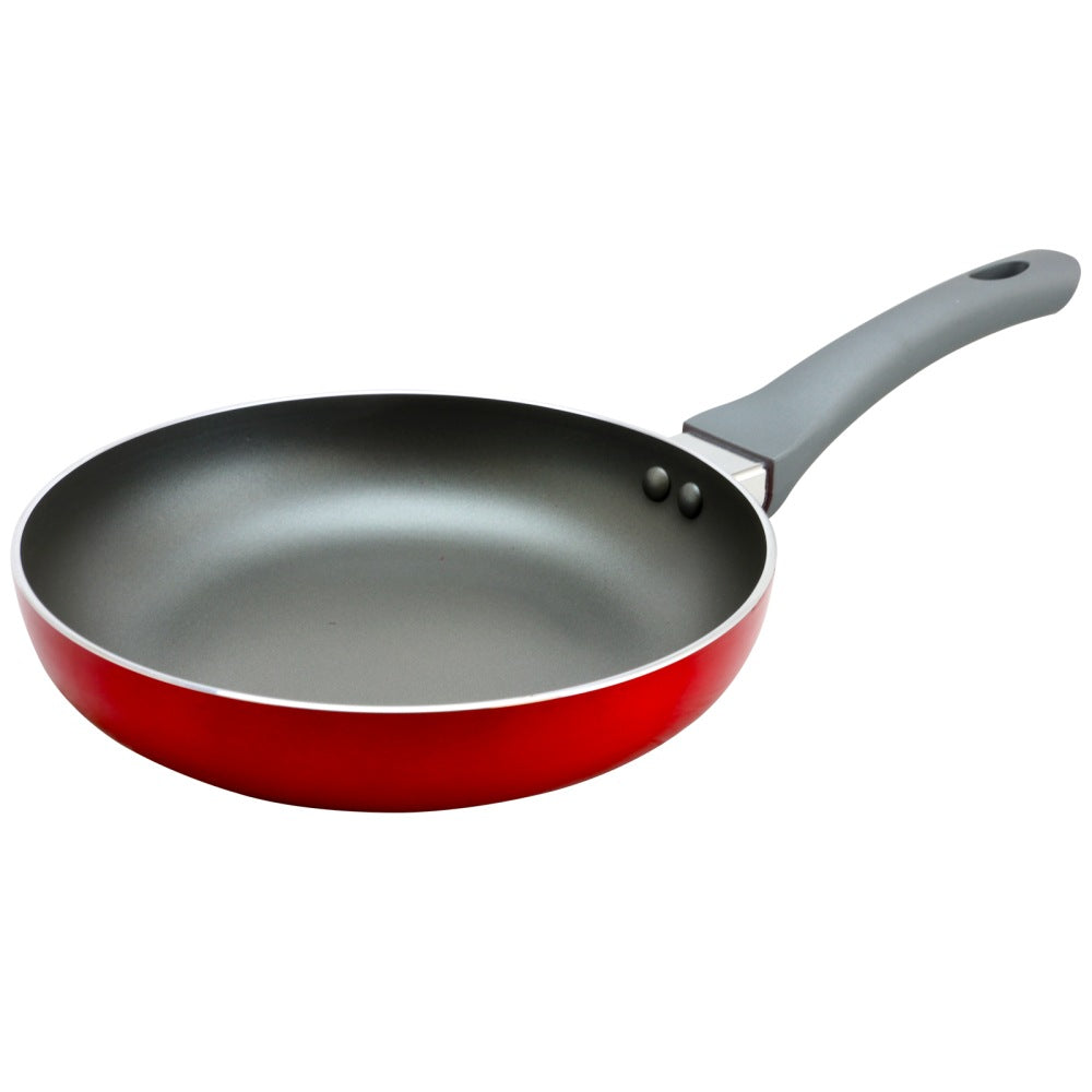 Oster Herscher 8in Aluminum Frying Pan, Red