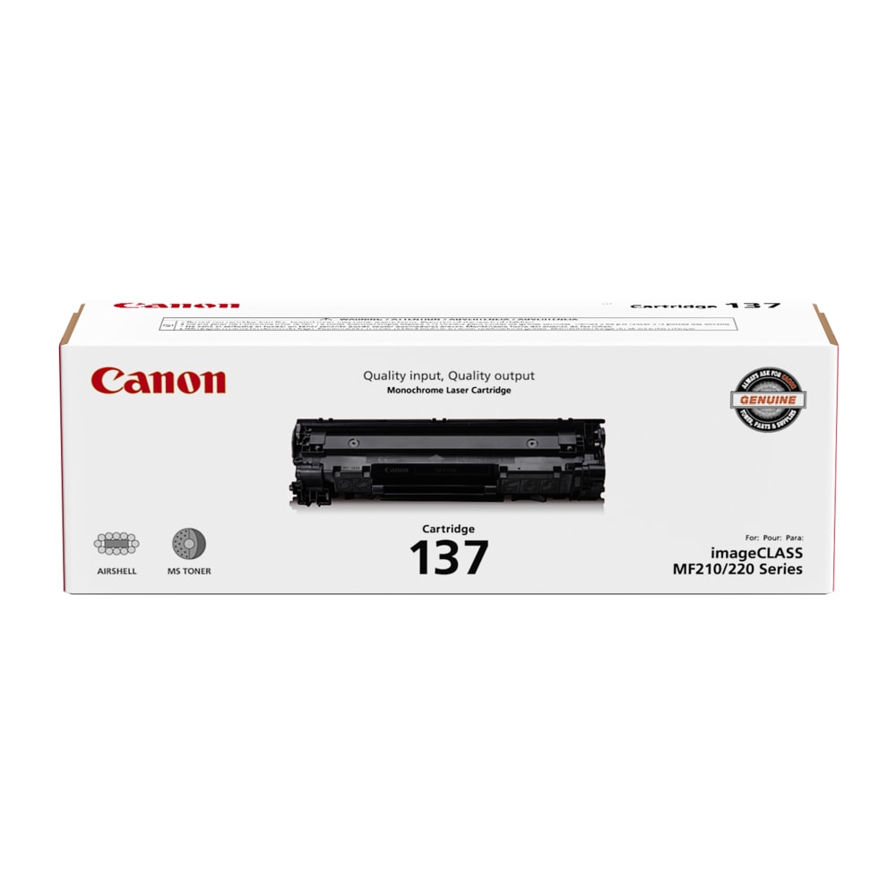 Canon 137 Black Toner Cartridge, 9435B001AA