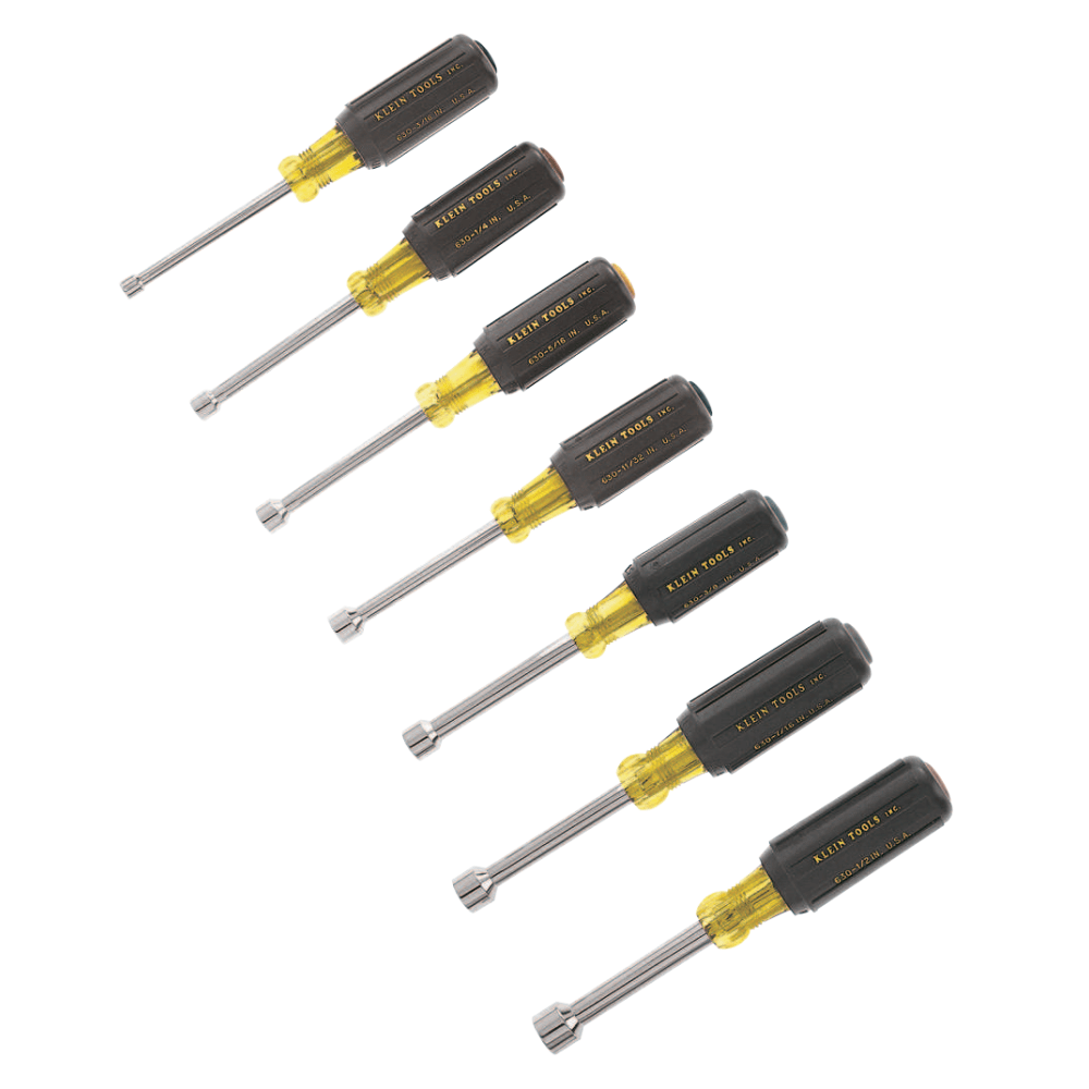 Klein Tools 409-631 7-Piece Cushion-Grip Nut Driver Set