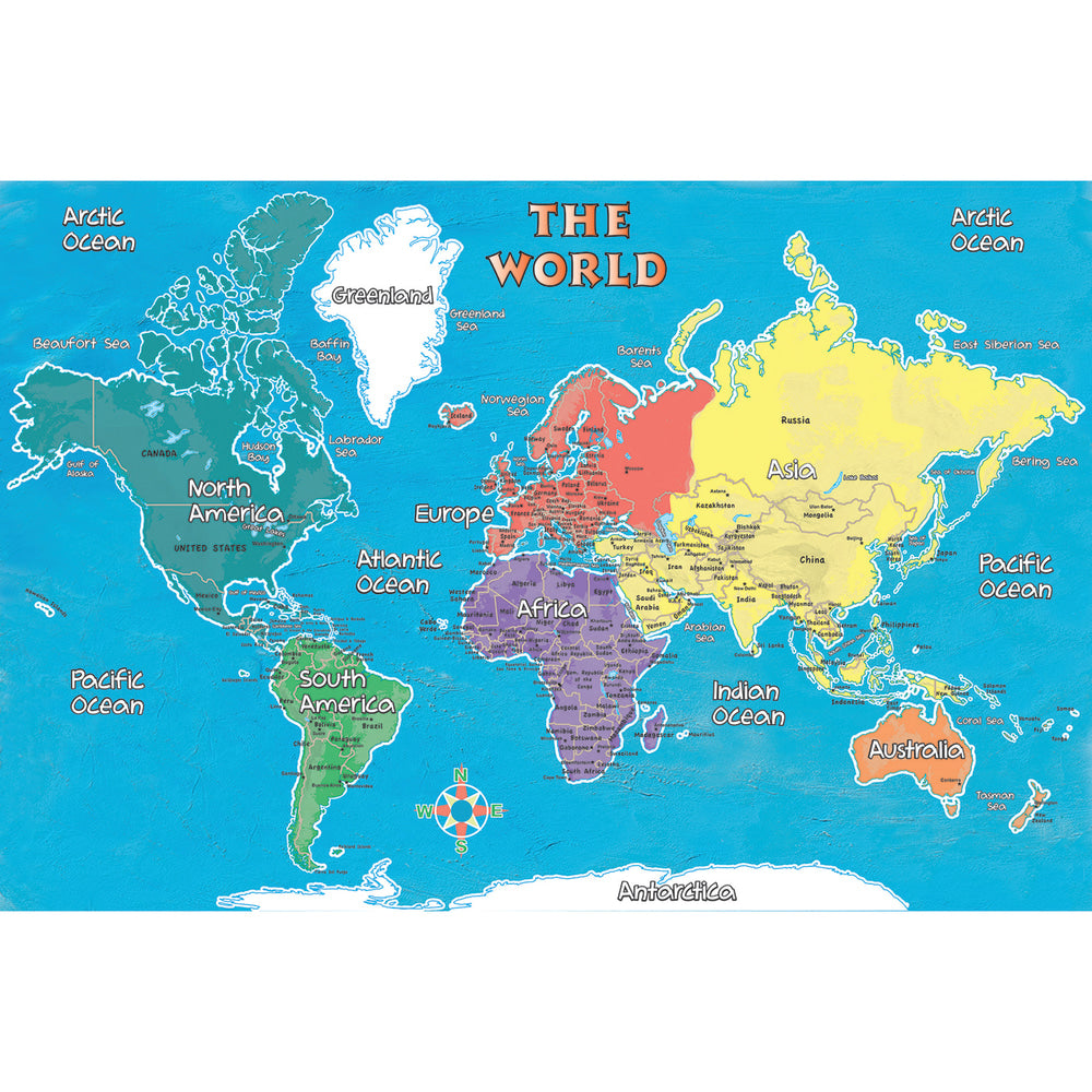 Replogle Young Explorer World Map, 42in x 30in