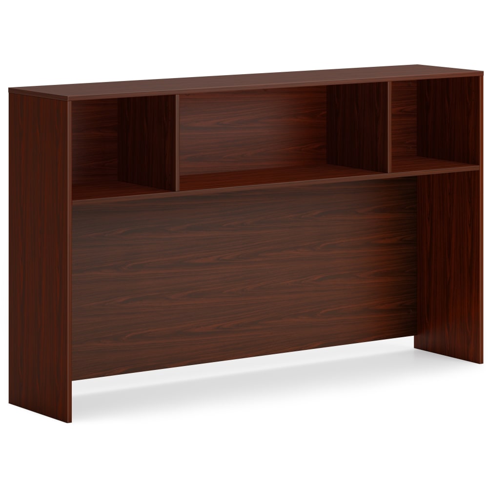 HON Mod 66inW Desk Hutch, Traditional Mahogany