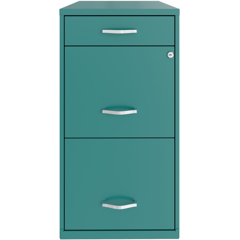 Realspace SOHO Organizer 18inD Vertical 3-Drawer File Cabinet, Navy