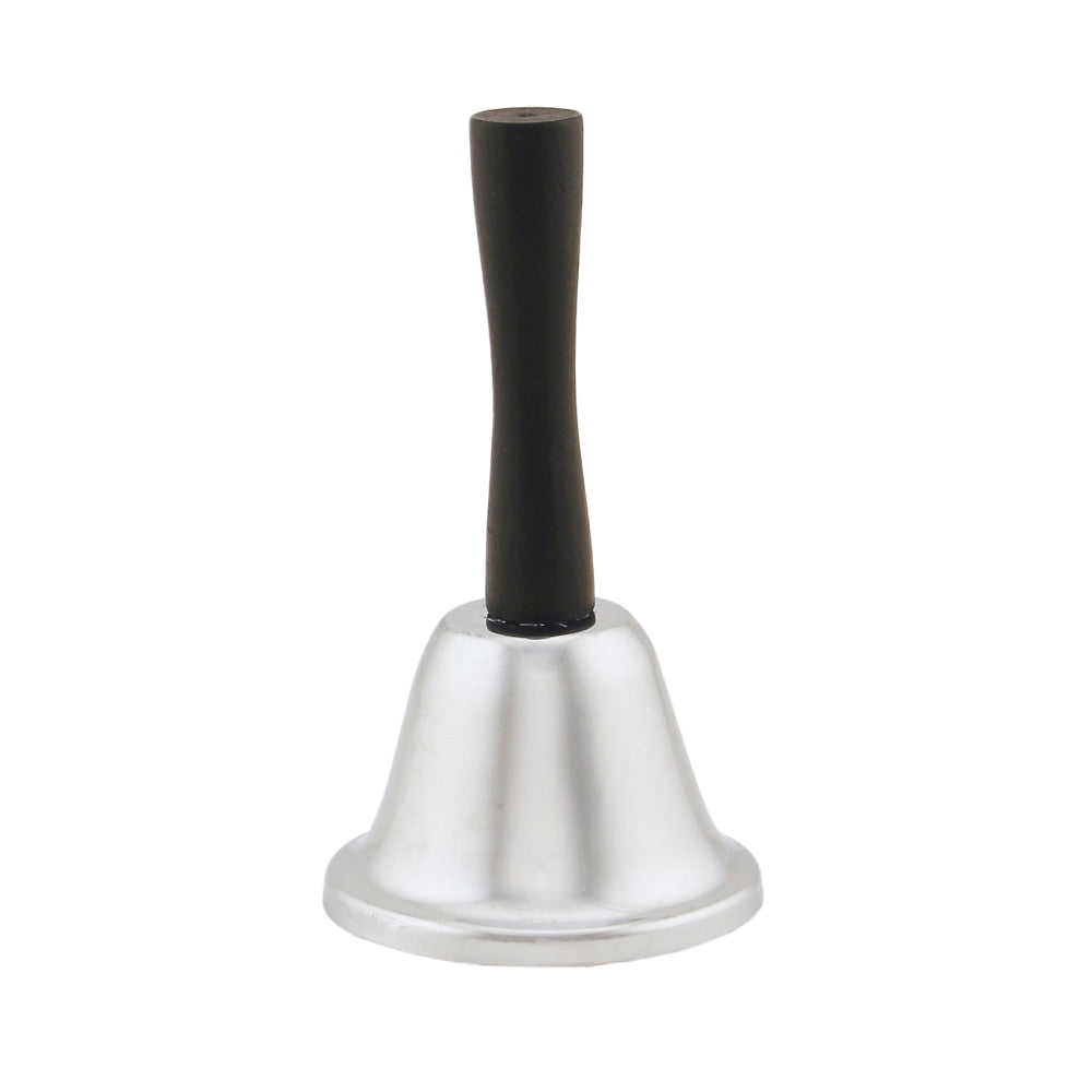 Hygloss Steel Hand Bells, Silver/Black, Pack Of 4 Bells