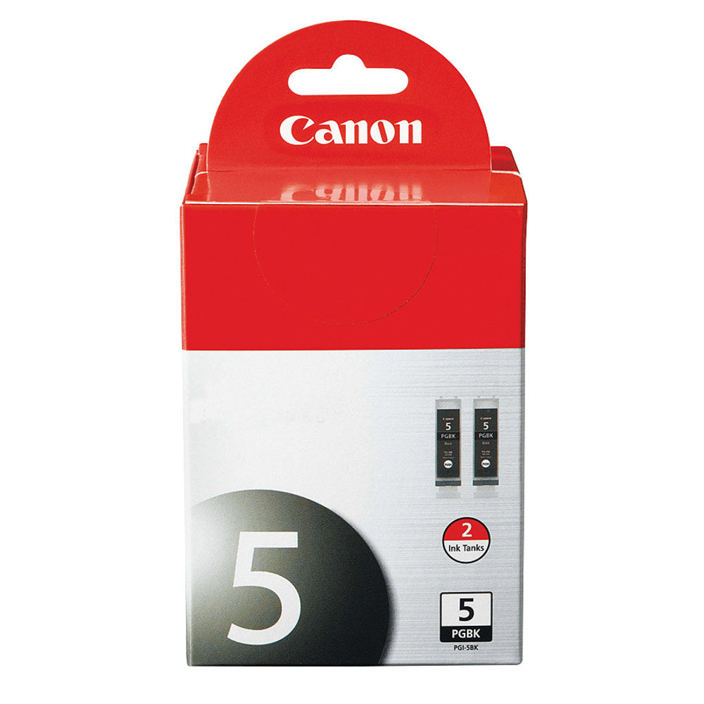 Canon PGI-5 ChromaLife 100 Black Ink Cartridges, Pack Of 2, PGI-5BK