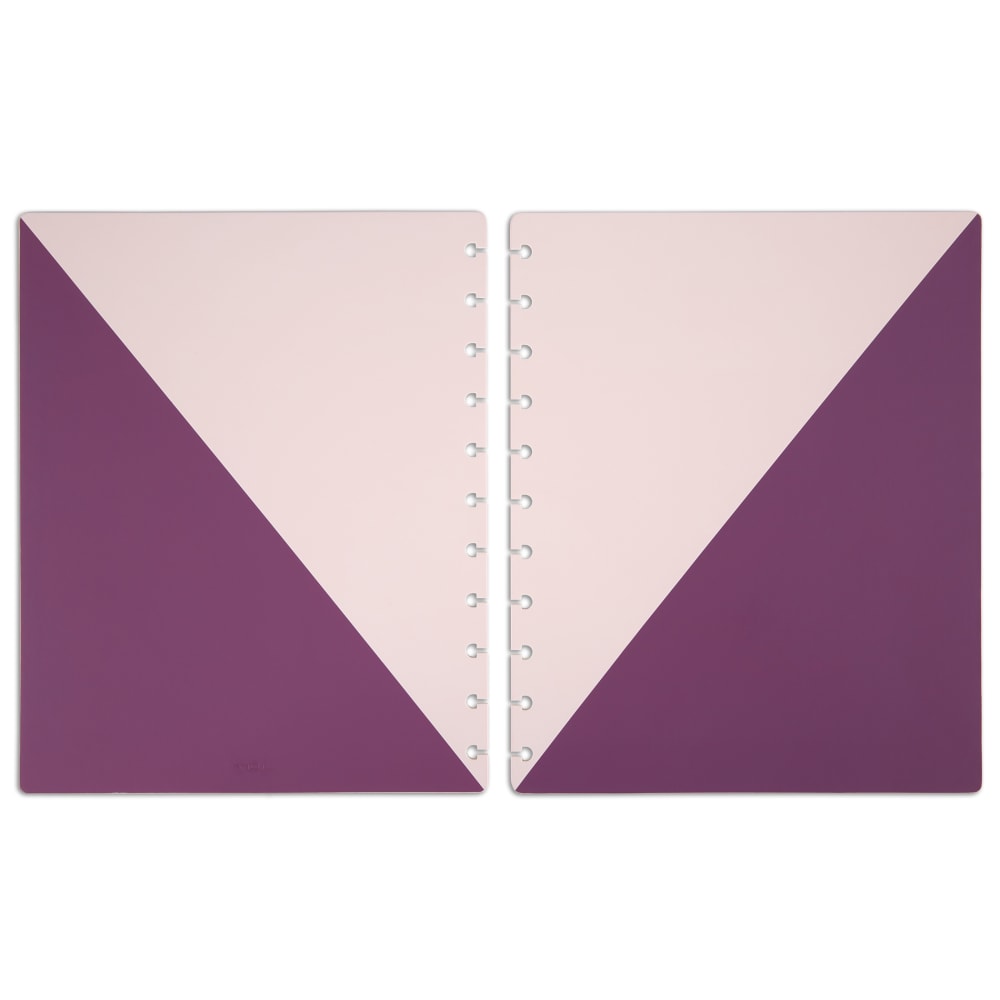 TUL Discbound Notebook Covers, Letter Size, Pink/Purple, Pack of 2 Covers