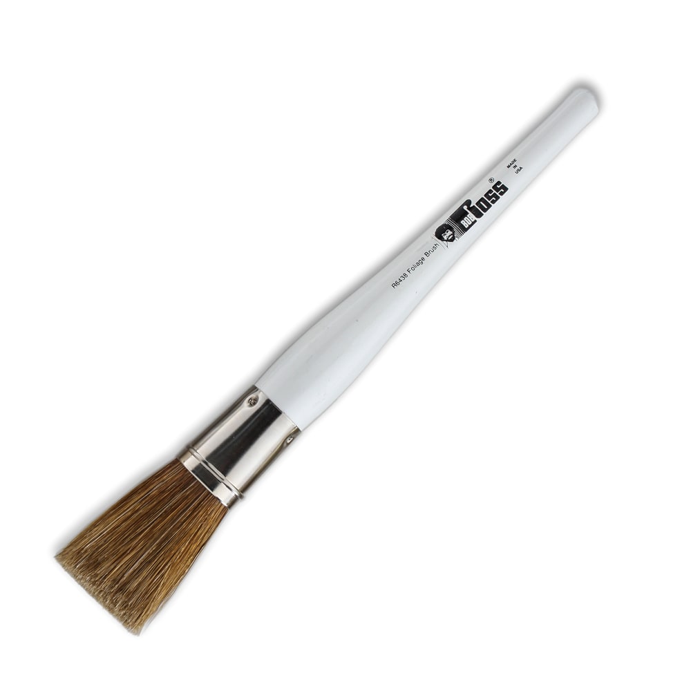 Bob Ross Paint Brush, 1in, Foliage Bristle, White