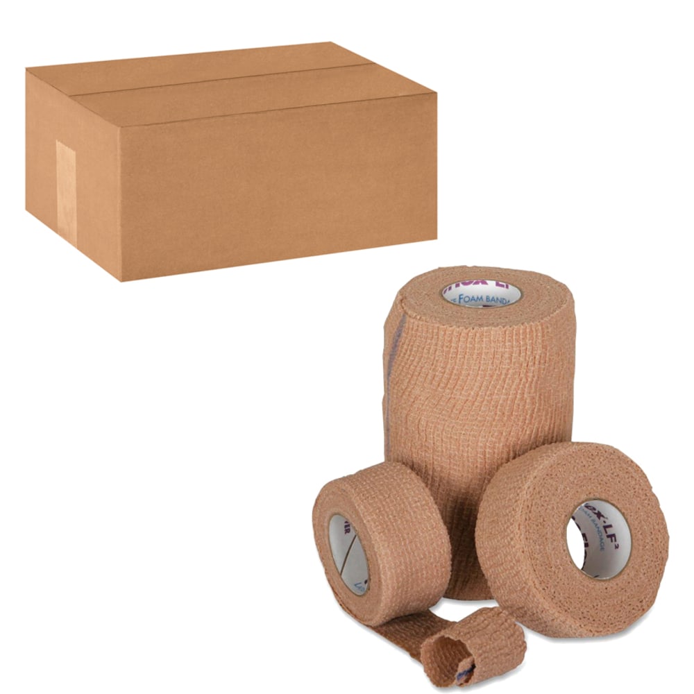 Medline Co-Flex LF2 Sterile Bandages, 4in x 5 Yd., Tan, Case Of 20