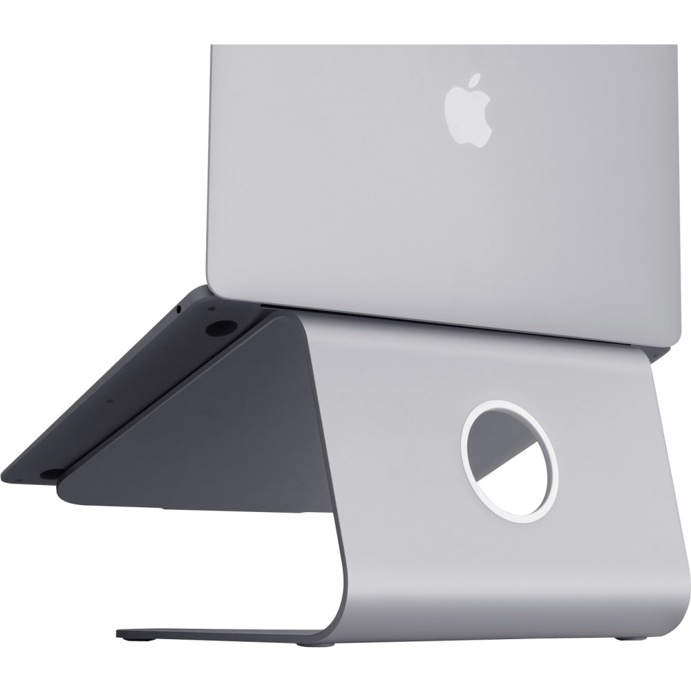 Rain Design mStand Laptop Stand - Space Grey - mStand transforms your notebook into a stylish and stable workstation so you can work comfortably and safely all day.