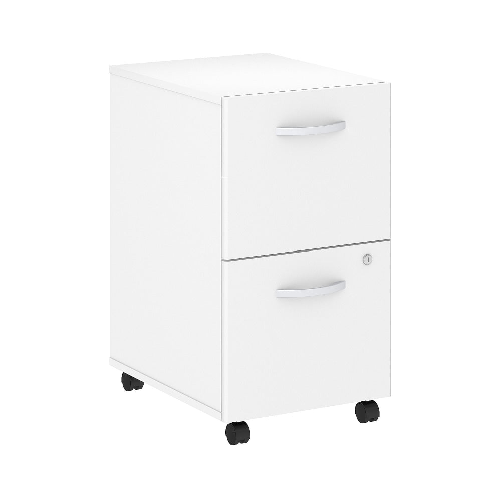 Bush Business Furniture Studio C 20-1/4inD Vertical 2-Drawer Mobile File Cabinet, White, Delivery