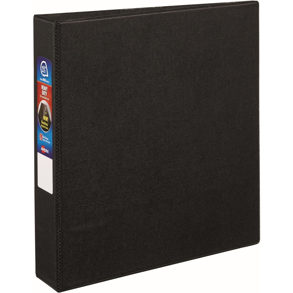 Avery Heavy-Duty 3-Ring Binder With Locking One-Touch EZD Rings, 1 1/2in D-Rings, Black