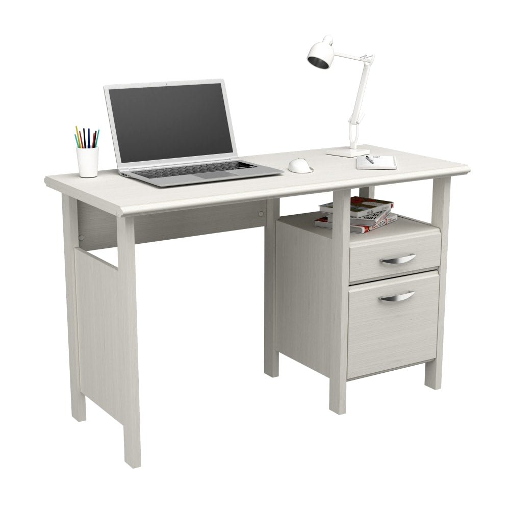 Inval 47inW Modern Writing Desk, Washed Oak