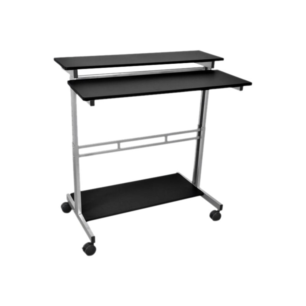 Luxor 39 1/2inW Standup Desk, Black/Gray