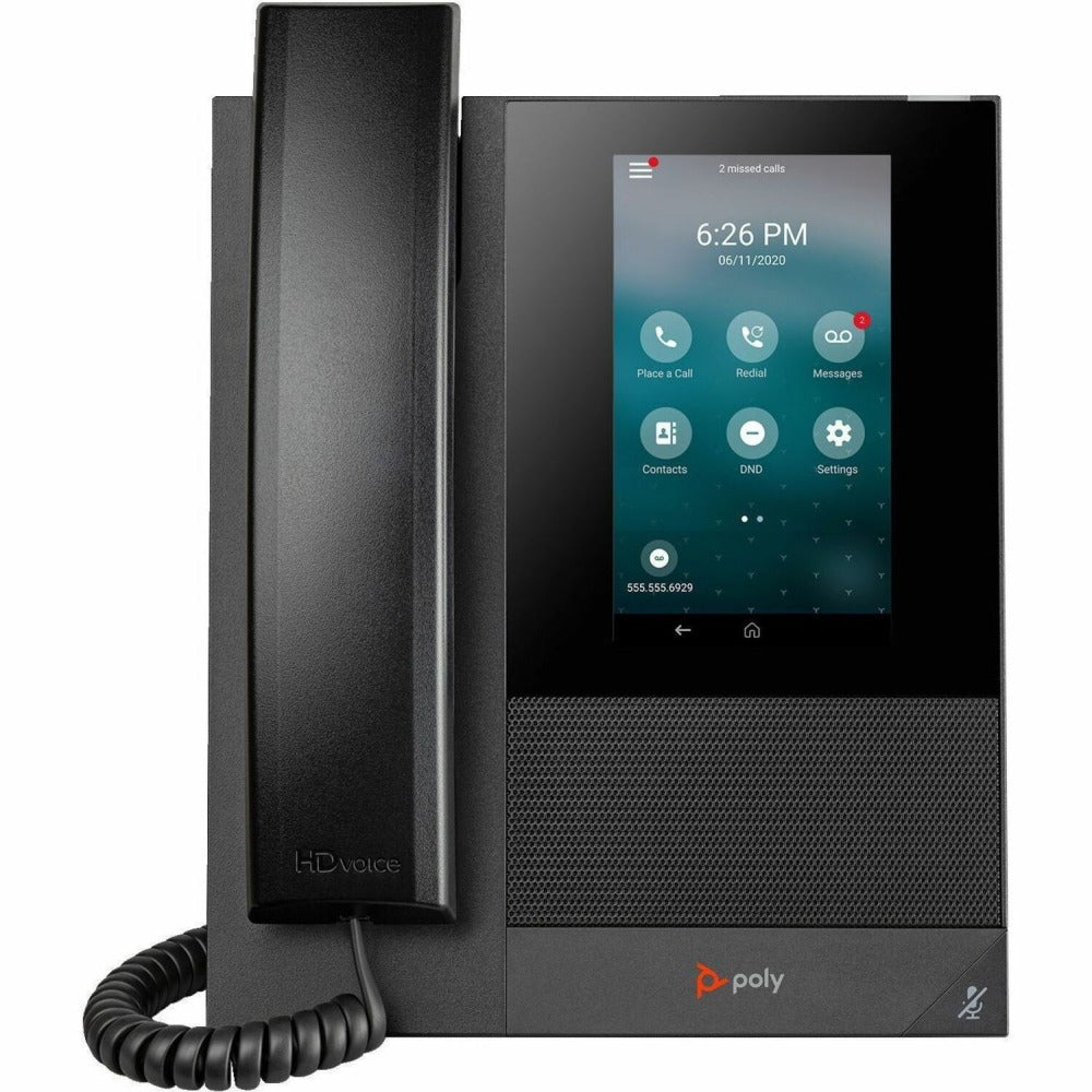 Poly CCX 400 IP Phone - Corded - Corded - Wall Mountable, Desktop - Black - 24 x Total Line - VoIP - 2 x Network (RJ-45) - PoE Ports