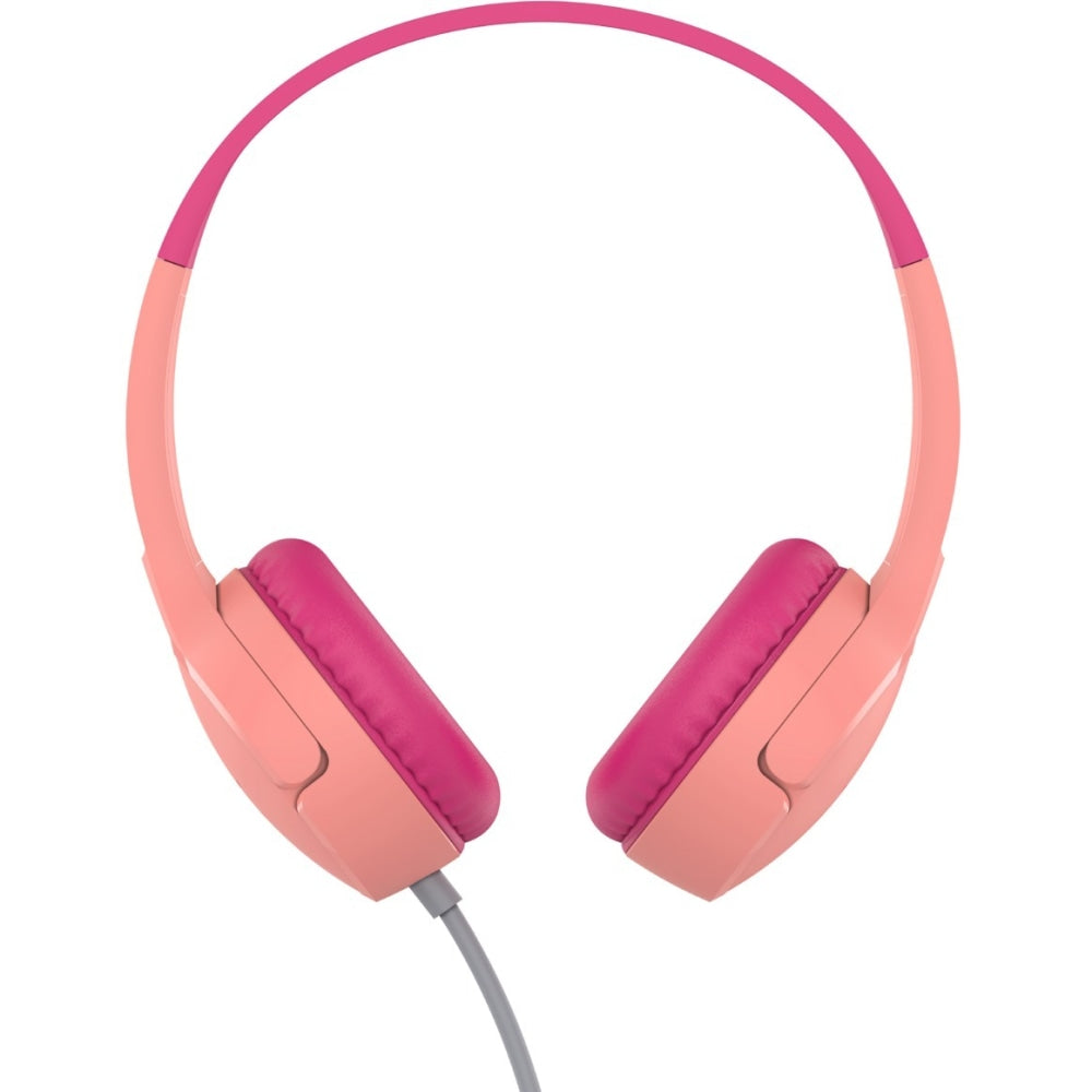 Belkin SoundForm Mini - Headphones with mic - on-ear - wired - 3.5 mm jack - pink