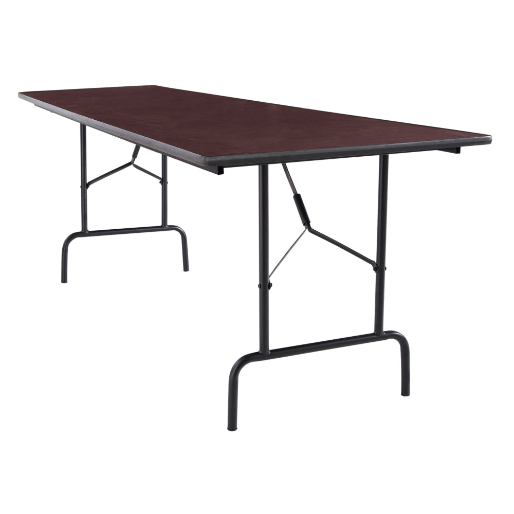 Realspace Folding Table, 29inH x 96inW x 30inD, Walnut