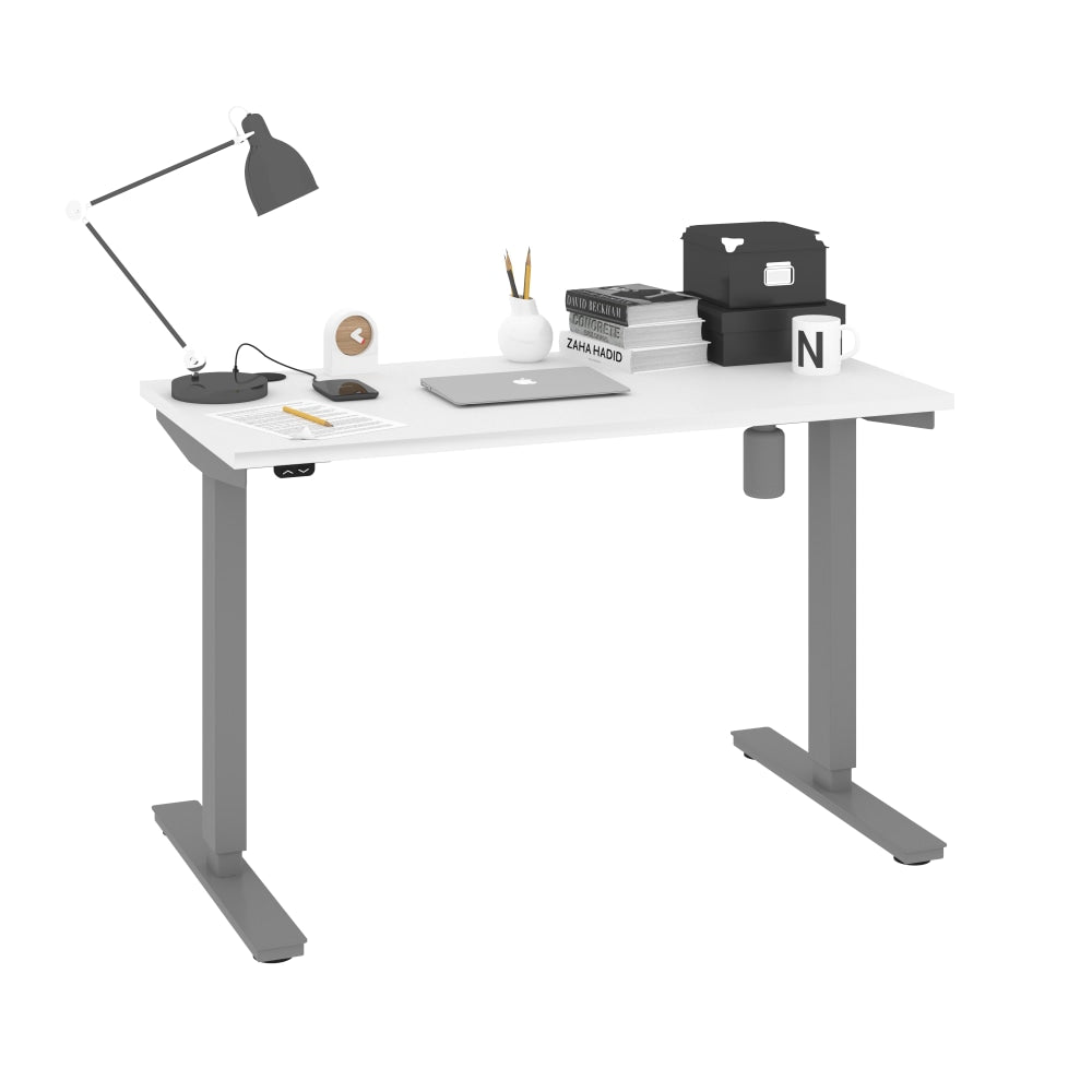 Bestar Upstand Electric 48inW Standing Desk, White