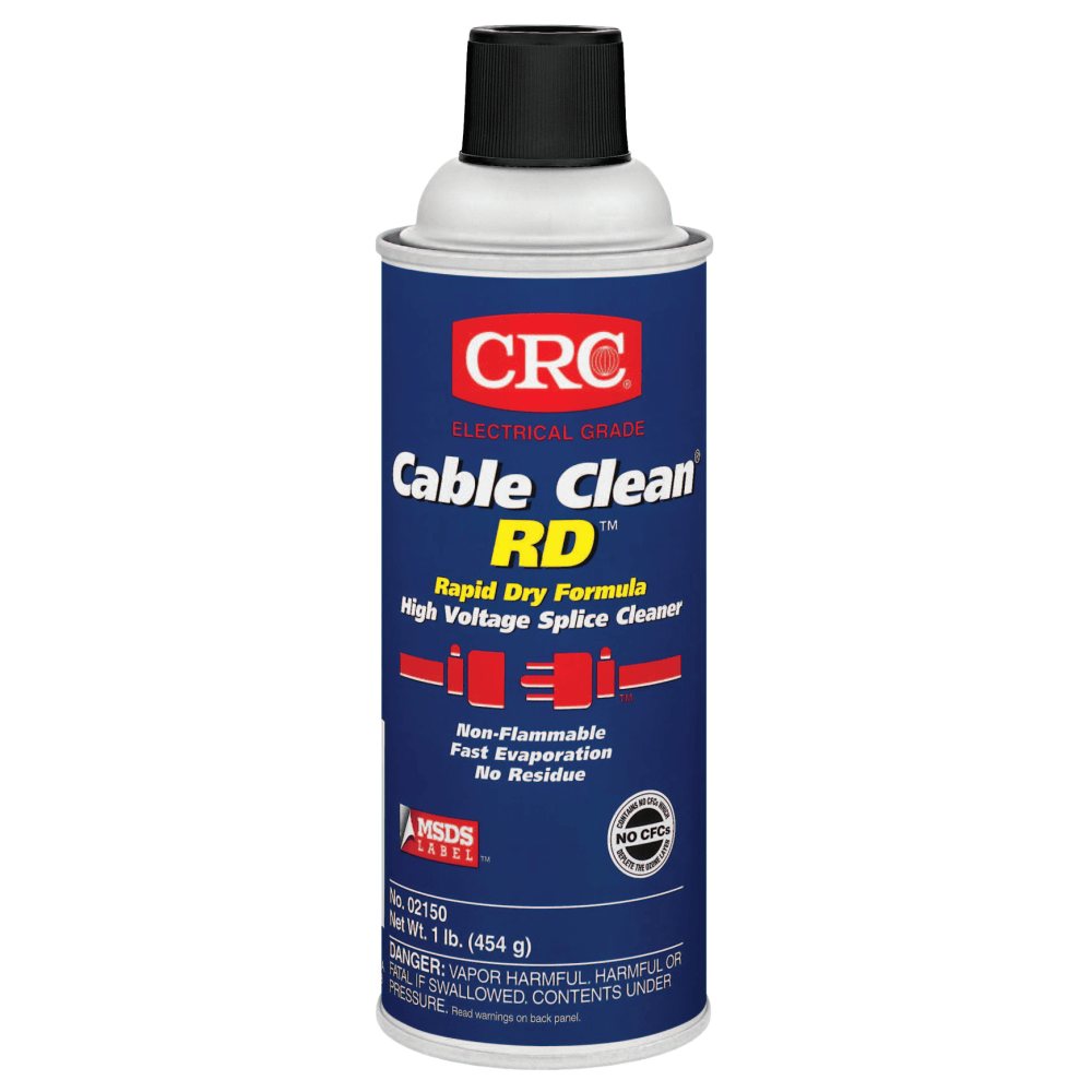 CRC Cable Clean RD High Voltage Splice Cleaners, 16 Oz Can, Case Of 12