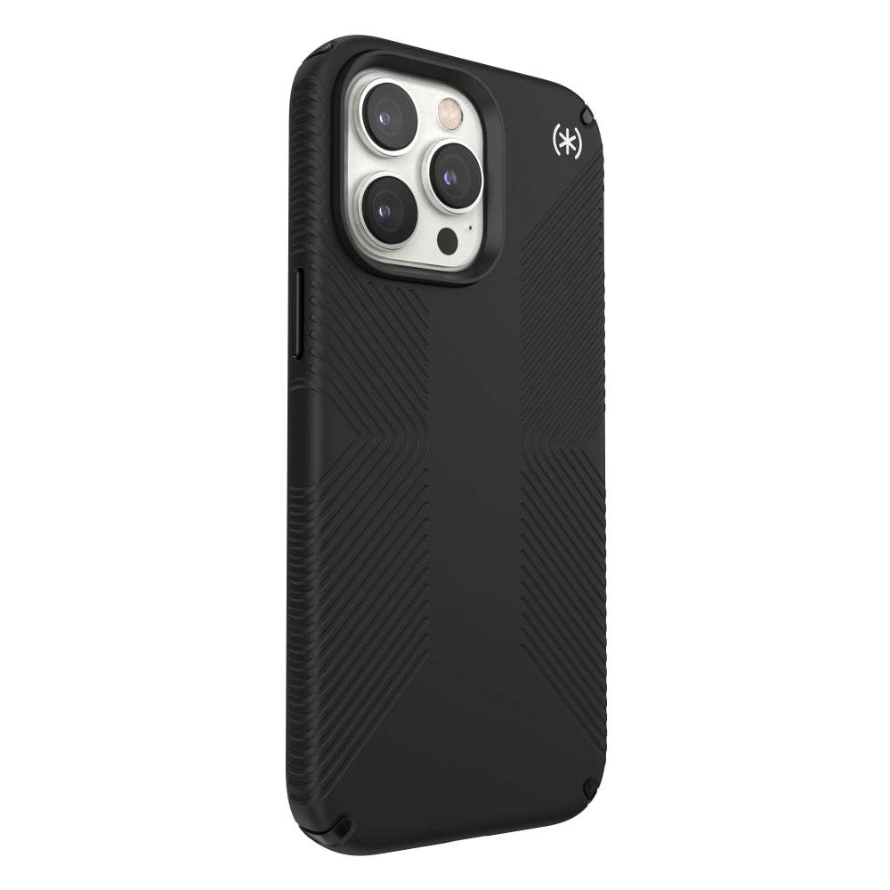 Speck Presidio 2 Grip MagSafe Case For iPhone 14 Pro Max, Black, 150088-D143