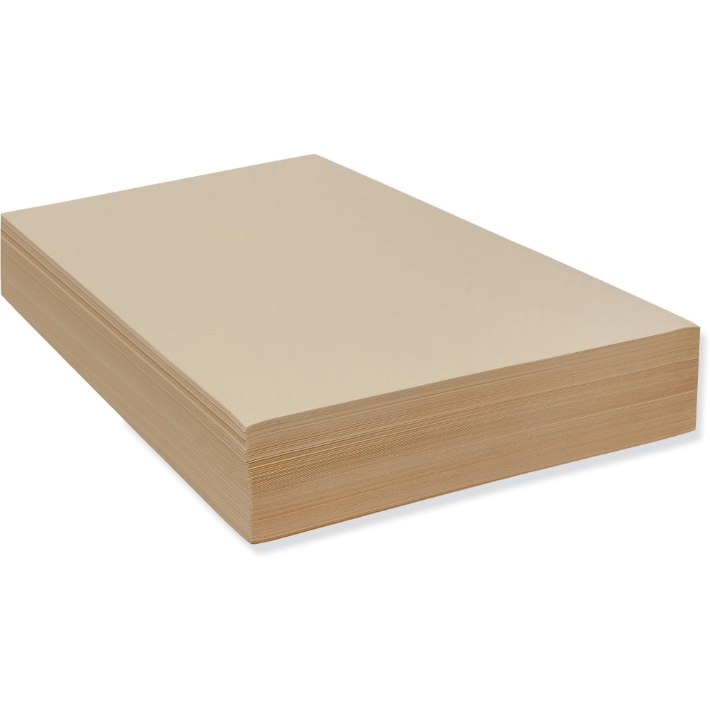 Pacon Drawing Paper Sheets - 500 Sheets - Plain - 18in x 24in - Manila Paper - Heavyweight - 500 / Ream