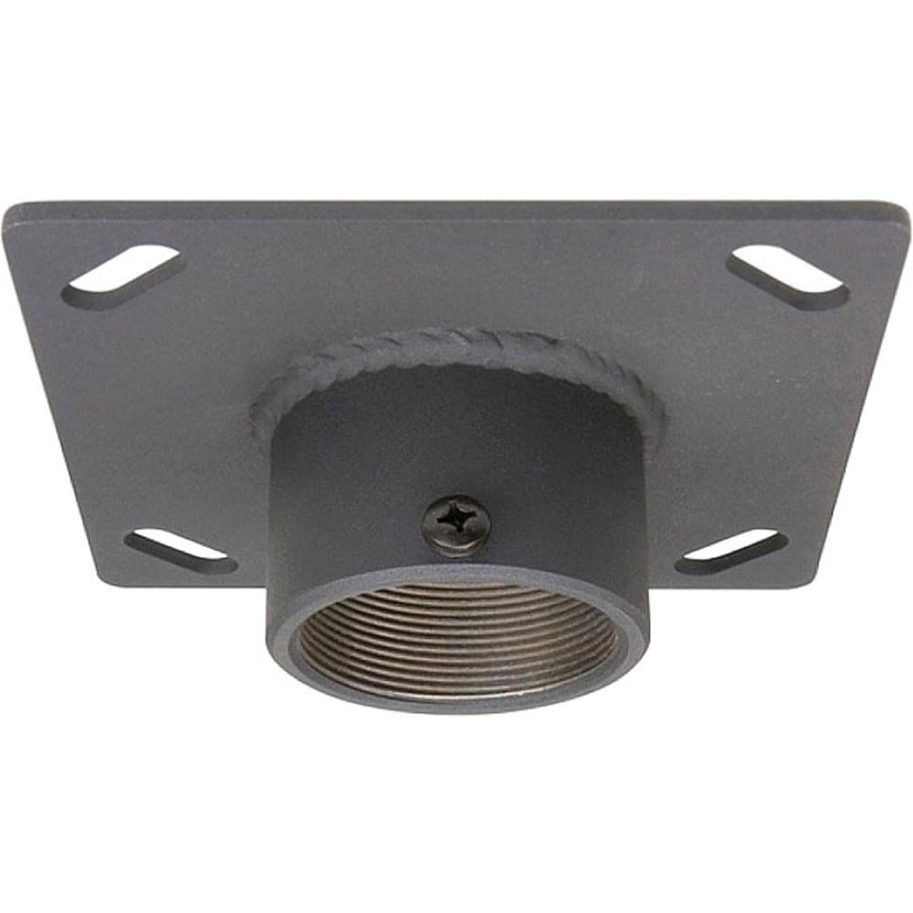 Premier Mounts 6in x 6in Ceiling Mounting Plate with 2in Coupling - Black