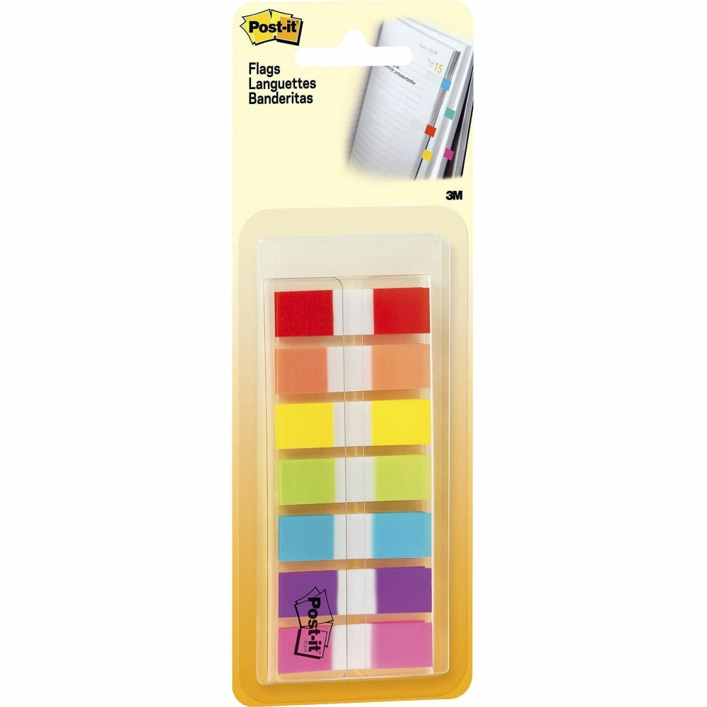 Post-it Assorted 1/2in Portable Flags - Assorted - Self-stick - 189 / Pack