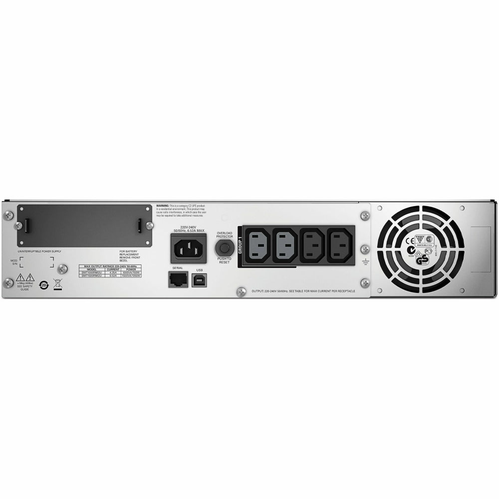 APC by Schneider Electric Smart-UPS 1500VA Rack-mountable UPS - 2U Rack-mountable - 3 Hour Recharge - 7 Minute Stand-by - 230 V AC Output - Sine Wave - USB - 6 x Battery/Surge Outlet