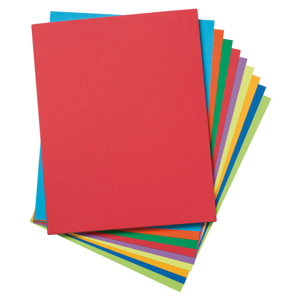 Pacon Tagboard, 8 1/2in x 11in, Assorted Colors, Pack Of 50