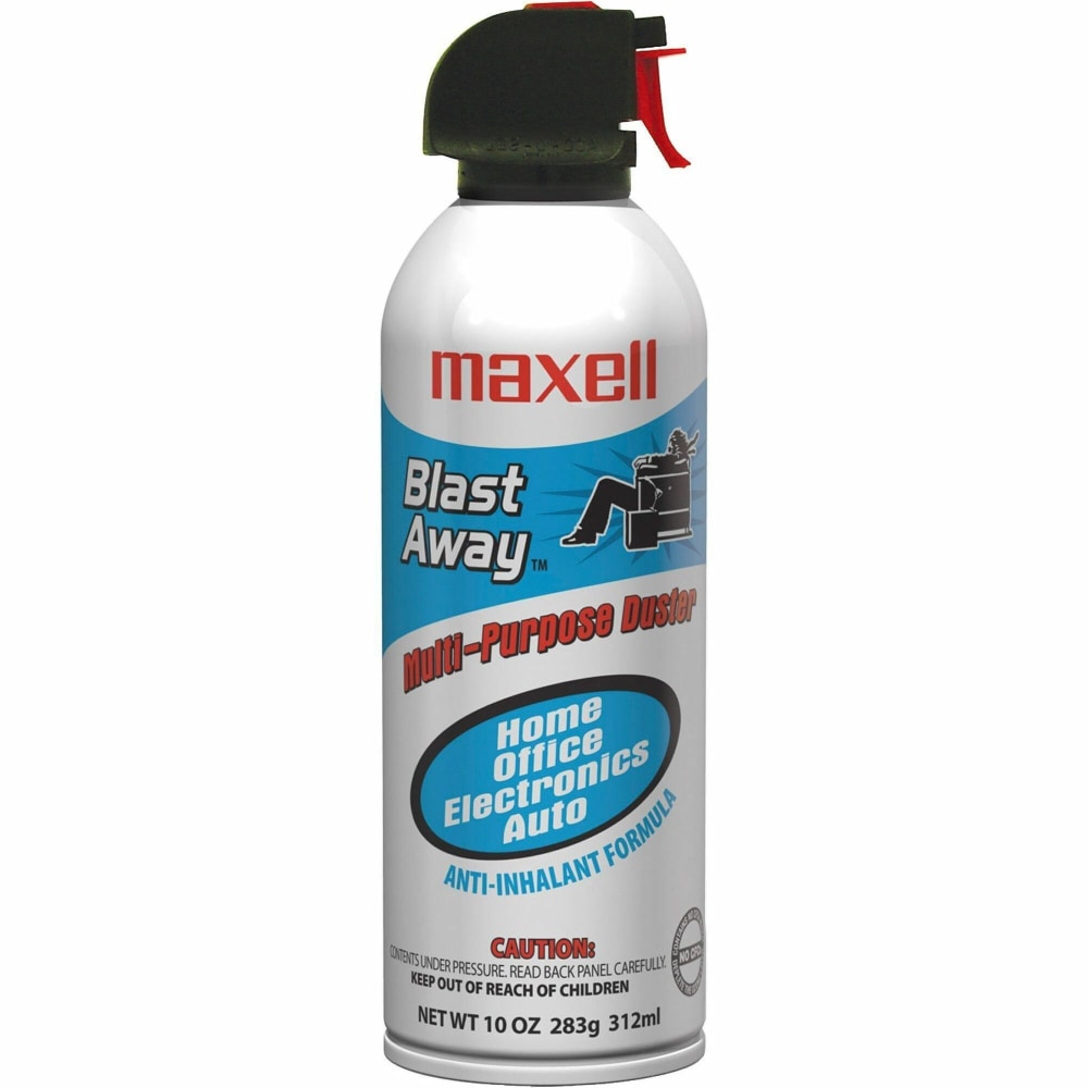 Maxell Blast Away Compressed Gas Duster, 10 Oz