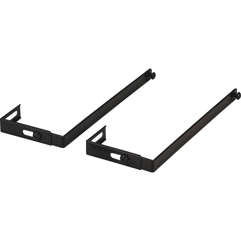 Lorell Metal Cubicle Hangers, Black, Pack Of 2