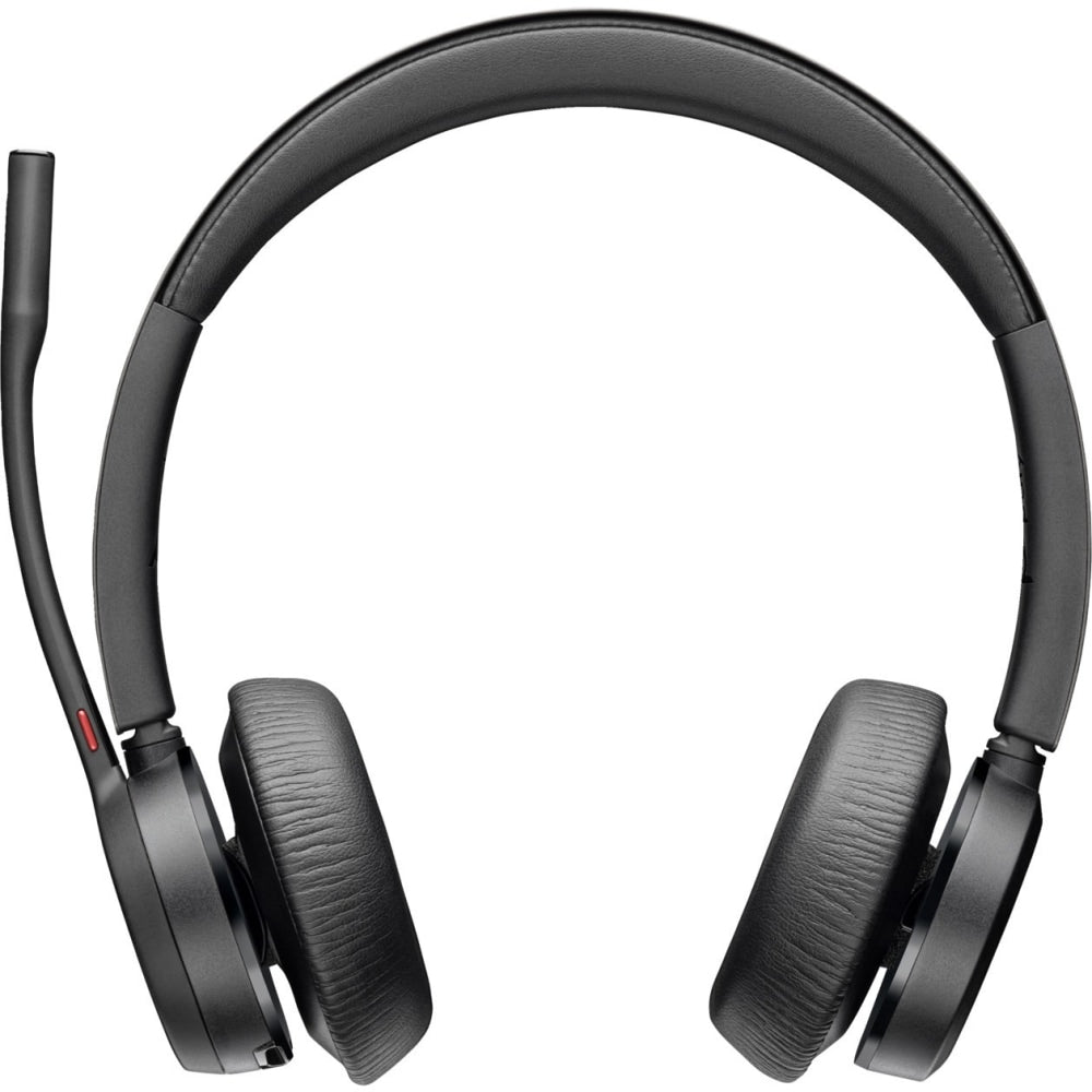 Poly Voyager 4320 USB-C Headset - Siri, Google Assistant - Stereo, Mono - USB Type C - Wired/Wireless - Bluetooth - 298.6 ft - 20 Hz - 20 kHz - On-ear, Over-the-head - Binaural - Supra-aural - 4.92 ft Cable