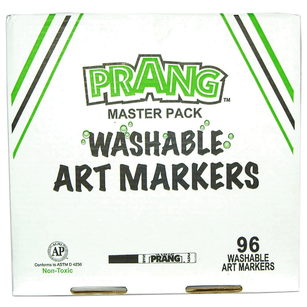 Prang Washable Masterpack Markers, Assorted Colors, Pack Of 96