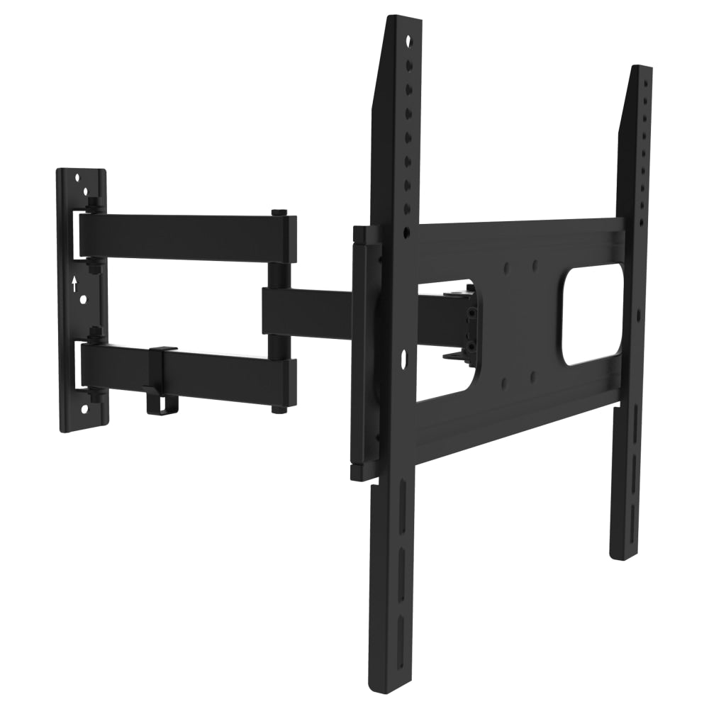 MegaMounts Full-Motion Metal Wall Mount For 32 - 75in Displays, Black