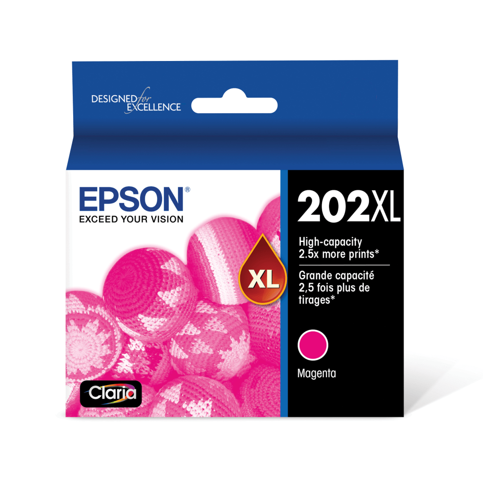 Epson 202XL Claria Magenta High-Yield Ink Cartridge, T202XL320-S