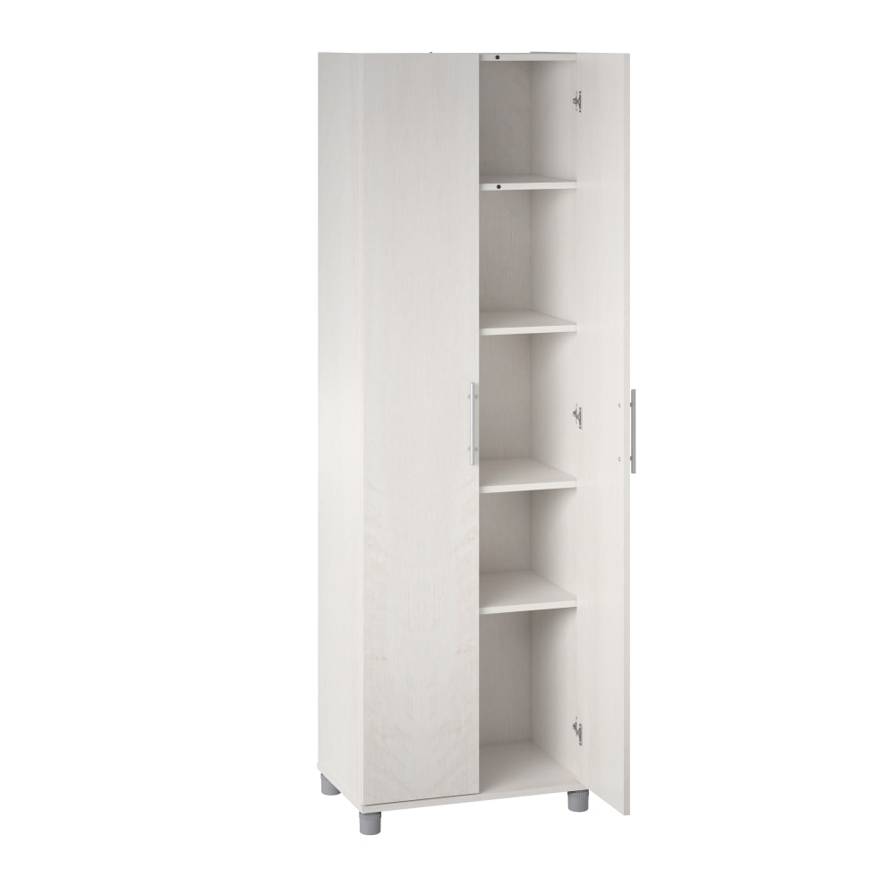 Ameriwood Home Camberly 24inW Utility Storage Cabinet, Ivory