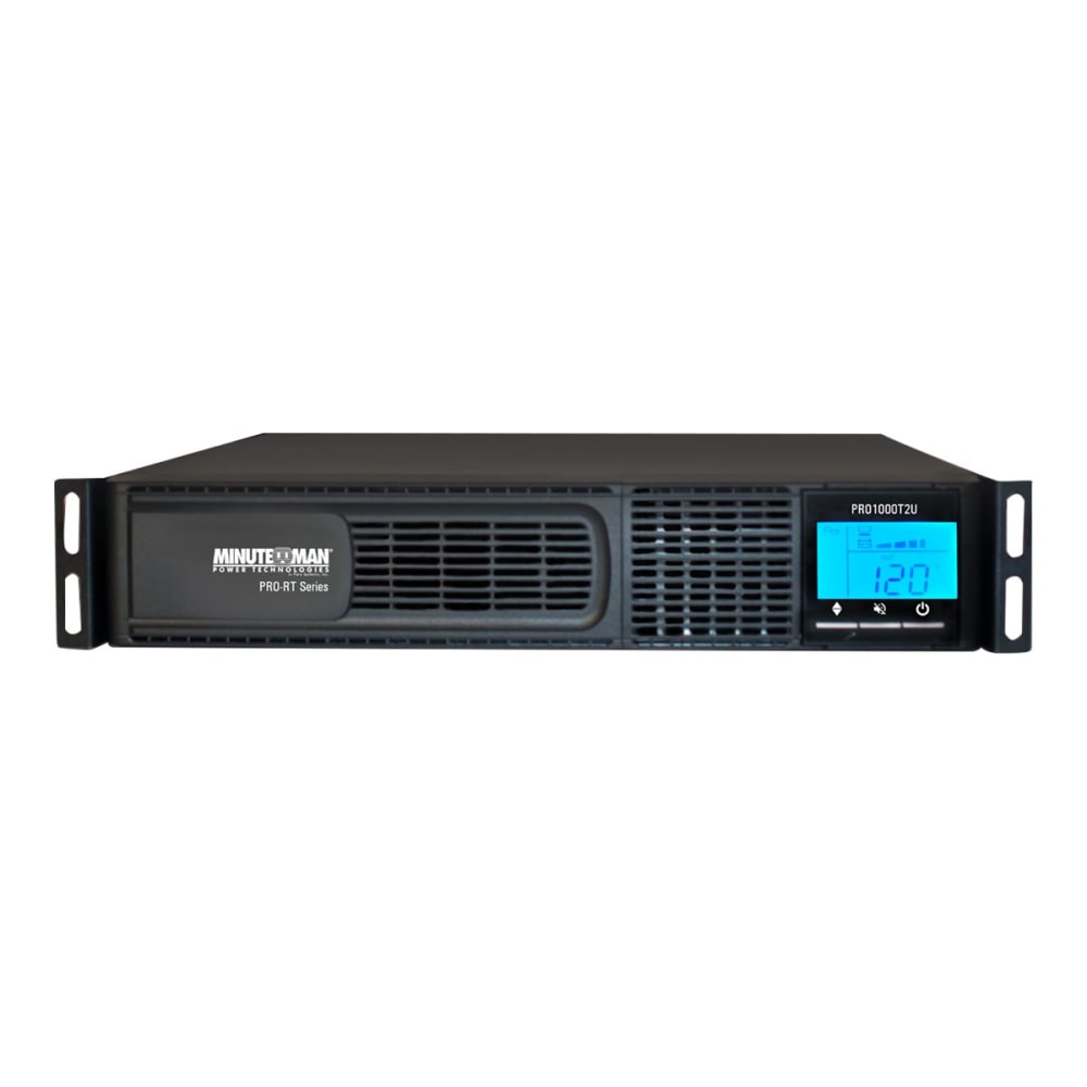 Minuteman PRO750RT2U - PRO-RT Series - UPS (rack-mountable / external) - AC 120 V - 525 Watt - 750 VA - USB - output connectors: 8 - 2U