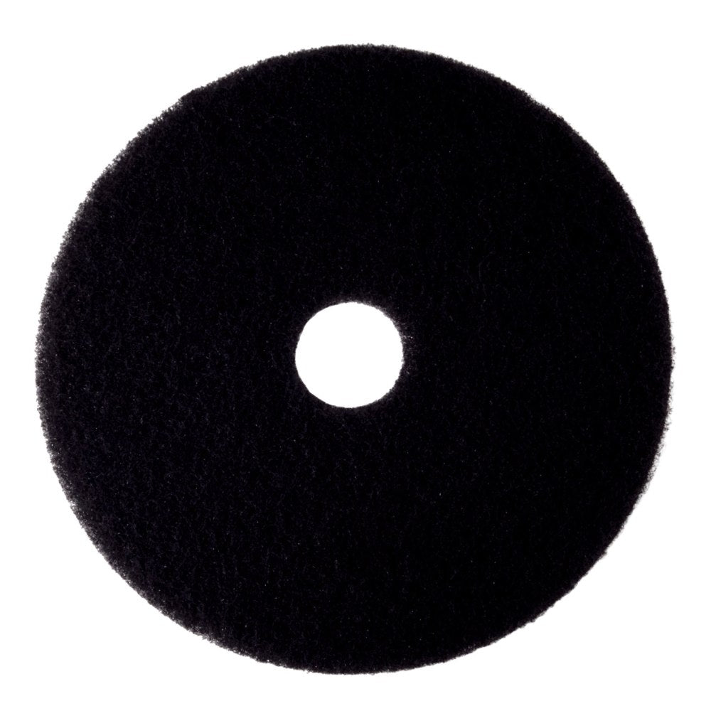 3M 7300 High-Productivity Floor Stripping Pads, 20in, Black, Case Of 5