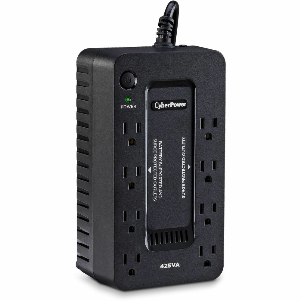 CyberPower ST425 Standby UPS Systems - 425VA/260W, 120 VAC, NEMA 5-15P, Compact, 8 Outlets, $75000 CEG, 3YR Warranty