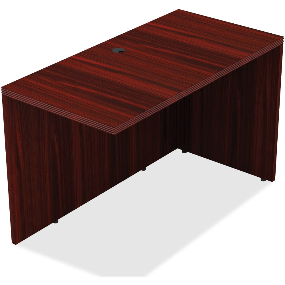 Lorell Chateau 42inW Reverse Desk Return, Mahogany