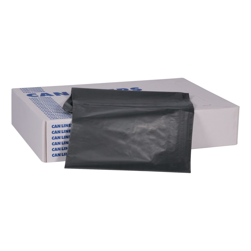 Heritage Low-Density Can Liners, 0.9-mil, 33 Gallons, 39in x 33in, Black, Case Of 150 Liners