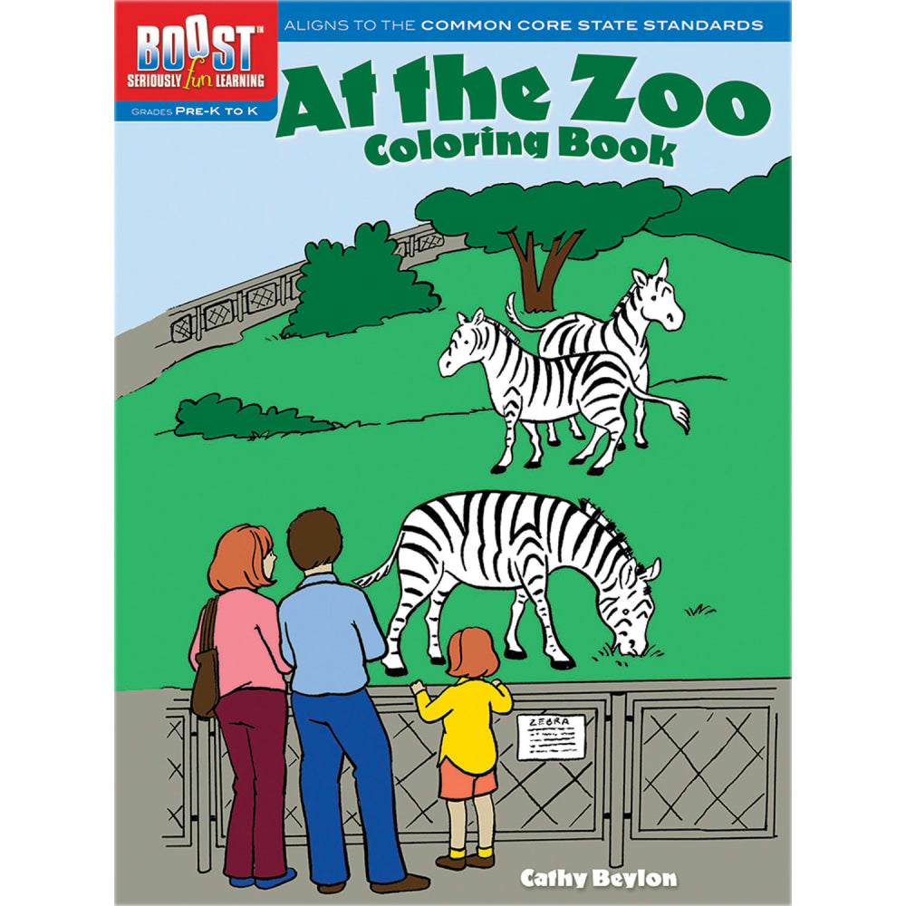 Dover Publications BOOST Coloring Books, At The Zoo, Pack Of 6 Books