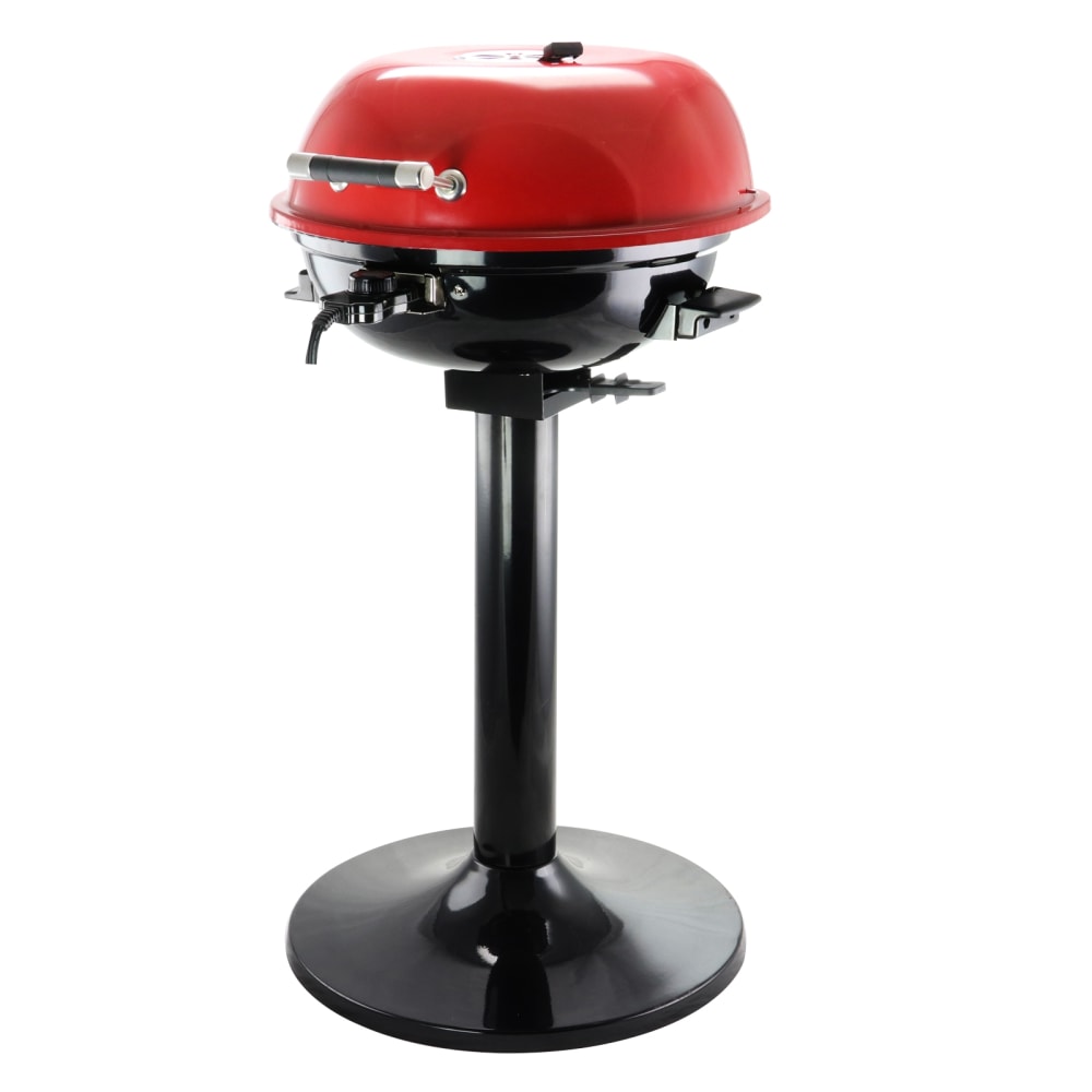 Better Chef 15in 1600W Electric Barbecue Grill, Red