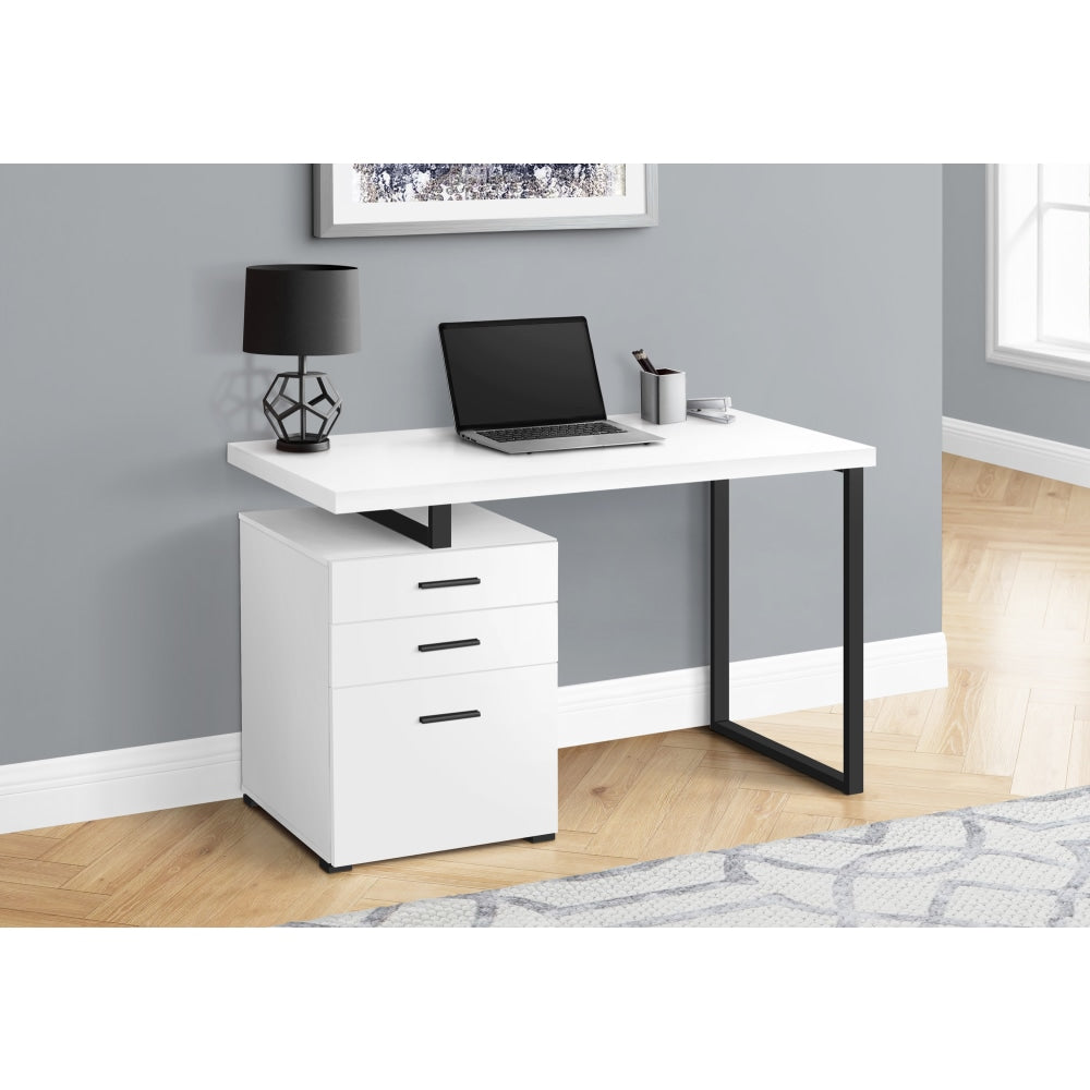 Monarch Specialties Melody 48inW Computer Desk, White/Black