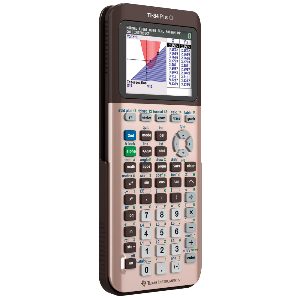 Texas Instruments TI-84 Plus CE Color Graphing Calculator, Rose Gold